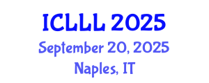 International Conference on Languages, Literature and Linguistics (ICLLL) September 20, 2025 - Naples, Italy