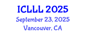 International Conference on Languages, Literature and Linguistics (ICLLL) September 23, 2025 - Vancouver, Canada