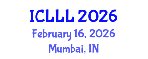International Conference on Languages, Literature and Linguistics (ICLLL) February 16, 2026 - Mumbai, India International Conference on Languages, Literature and Linguistics (ICLLL) February 16, 2026 - Mumbai, India