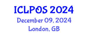 International Conference on Laser Physics and Optical Sciences (ICLPOS) December 09, 2024 - London, United Kingdom
