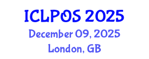 International Conference on Laser Physics and Optical Sciences (ICLPOS) December 09, 2025 - London, United Kingdom