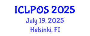 International Conference on Laser Physics and Optical Sciences (ICLPOS) July 19, 2025 - Helsinki, Finland