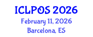International Conference on Laser Physics and Optical Sciences (ICLPOS) February 11, 2026 - Barcelona, Spain