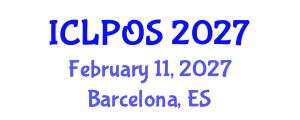 International Conference on Laser Physics and Optical Sciences (ICLPOS) February 11, 2027 - Barcelona, Spain International Conference on Laser Physics and Optical Sciences (ICLPOS) February 11, 2027 - Barcelona, Spain