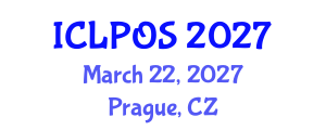 International Conference on Laser Physics and Optical Sciences (ICLPOS) March 22, 2027 - Prague, Czechia International Conference on Laser Physics and Optical Sciences (ICLPOS) March 22, 2027 - Prague, Czechia