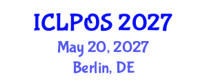 International Conference on Laser Physics and Optical Sciences (ICLPOS) May 20, 2027 - Berlin, Germany International Conference on Laser Physics and Optical Sciences (ICLPOS) May 20, 2027 - Berlin, Germany