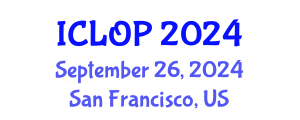 International Conference on Lasers, Optics and Photonics (ICLOP) September 26, 2024 - San Francisco, United States
