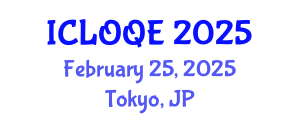 International Conference on Lasers, Optics, and Quantum Electronics (ICLOQE) February 25, 2025 - Tokyo, Japan