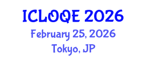 International Conference on Lasers, Optics, and Quantum Electronics (ICLOQE) February 25, 2026 - Tokyo, Japan