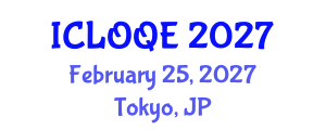 International Conference on Lasers, Optics, and Quantum Electronics (ICLOQE) February 25, 2027 - Tokyo, Japan International Conference on Lasers, Optics, and Quantum Electronics (ICLOQE) February 25, 2027 - Tokyo, Japan
