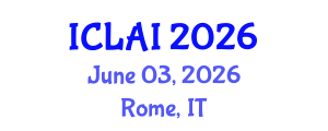 International Conference on Law and Artificial Intelligence (ICLAI) June 03, 2026 - Rome, Italy