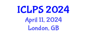 International Conference on Law and Political Science (ICLPS) April 11, 2024 - London, United Kingdom