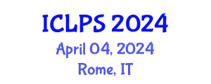International Conference on Law and Political Science (ICLPS) April 04, 2024 - Rome, Italy