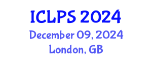 International Conference on Law and Political Science (ICLPS) December 09, 2024 - London, United Kingdom