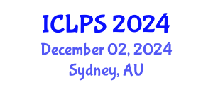 International Conference on Law and Political Science (ICLPS) December 02, 2024 - Sydney, Australia