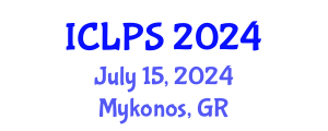 International Conference on Law and Political Science (ICLPS) July 15, 2024 - Mykonos, Greece
