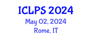 International Conference on Law and Political Science (ICLPS) May 02, 2024 - Rome, Italy