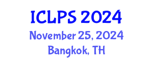 International Conference on Law and Political Science (ICLPS) November 25, 2024 - Bangkok, Thailand