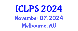 International Conference on Law and Political Science (ICLPS) November 07, 2024 - Melbourne, Australia