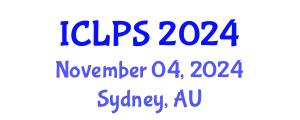 International Conference on Law and Political Science (ICLPS) November 04, 2024 - Sydney, Australia