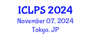 International Conference on Law and Political Science (ICLPS) November 07, 2024 - Tokyo, Japan