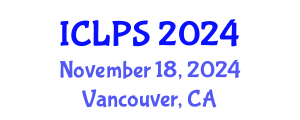 International Conference on Law and Political Science (ICLPS) November 18, 2024 - Vancouver, Canada