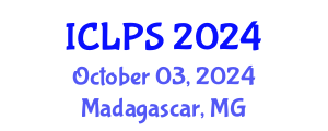 International Conference on Law and Political Science (ICLPS) October 03, 2024 - Madagascar, Madagascar
