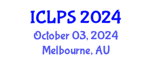 International Conference on Law and Political Science (ICLPS) October 03, 2024 - Melbourne, Australia