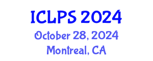 International Conference on Law and Political Science (ICLPS) October 28, 2024 - Montreal, Canada