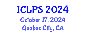 International Conference on Law and Political Science (ICLPS) October 17, 2024 - Quebec City, Canada