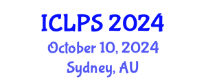 International Conference on Law and Political Science (ICLPS) October 10, 2024 - Sydney, Australia