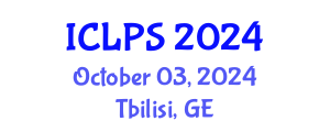 International Conference on Law and Political Science (ICLPS) October 03, 2024 - Tbilisi, Georgia