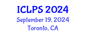 International Conference on Law and Political Science (ICLPS) September 19, 2024 - Toronto, Canada