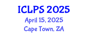International Conference on Law and Political Science (ICLPS) April 15, 2025 - Cape Town, South Africa