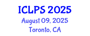 International Conference on Law and Political Science (ICLPS) August 09, 2025 - Toronto, Canada