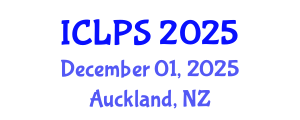International Conference on Law and Political Science (ICLPS) December 01, 2025 - Auckland, New Zealand
