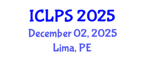 International Conference on Law and Political Science (ICLPS) December 02, 2025 - Lima, Peru