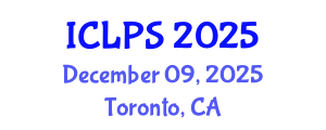 International Conference on Law and Political Science (ICLPS) December 09, 2025 - Toronto, Canada