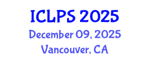 International Conference on Law and Political Science (ICLPS) December 09, 2025 - Vancouver, Canada