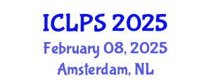 International Conference on Law and Political Science (ICLPS) February 08, 2025 - Amsterdam, Netherlands