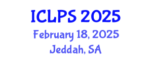 International Conference on Law and Political Science (ICLPS) February 18, 2025 - Jeddah, Saudi Arabia