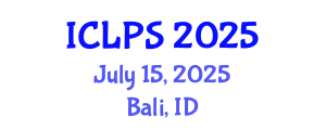 International Conference on Law and Political Science (ICLPS) July 15, 2025 - Bali, Indonesia
