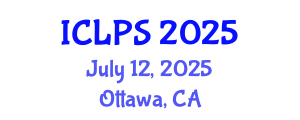 International Conference on Law and Political Science (ICLPS) July 12, 2025 - Ottawa, Canada