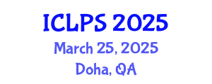 International Conference on Law and Political Science (ICLPS) March 25, 2025 - Doha, Qatar