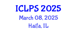 International Conference on Law and Political Science (ICLPS) March 08, 2025 - Haifa, Israel
