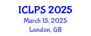 International Conference on Law and Political Science (ICLPS) March 15, 2025 - London, United Kingdom