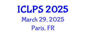 International Conference on Law and Political Science (ICLPS) March 29, 2025 - Paris, France