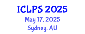 International Conference on Law and Political Science (ICLPS) May 17, 2025 - Sydney, Australia