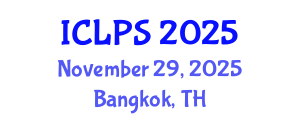 International Conference on Law and Political Science (ICLPS) November 29, 2025 - Bangkok, Thailand