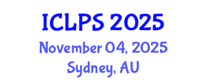 International Conference on Law and Political Science (ICLPS) November 04, 2025 - Sydney, Australia